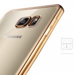 Wholesale Samsung Galaxy S6 Edge Plus Crystal Electroplate Hybrid Soft Case (Rose Gold)